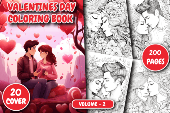 200 Valentine’s Day Coloring Pages for Adults: A Creative Escape into Love and Art