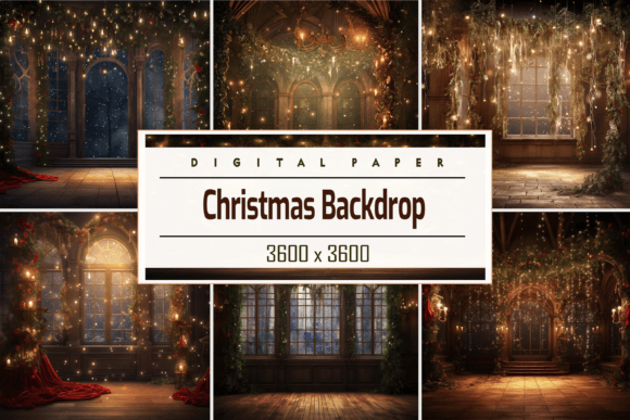 Christmas Backdrop for Your Digital Projects