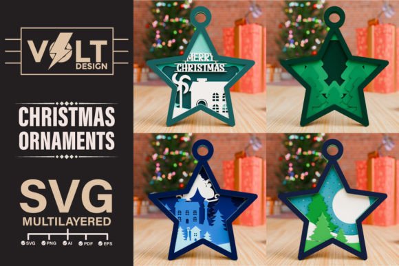 Christmas Ornament 3D SVG Multilayered: A Versatile Digital Design for Creative Projects