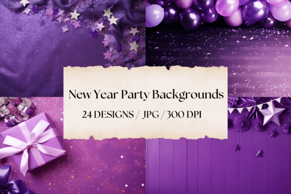 New Year Party Backgrounds: A Creative Resource for Design Projects